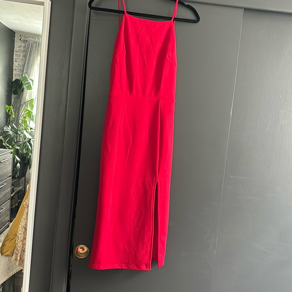 Wedding guest/cocktail red dress